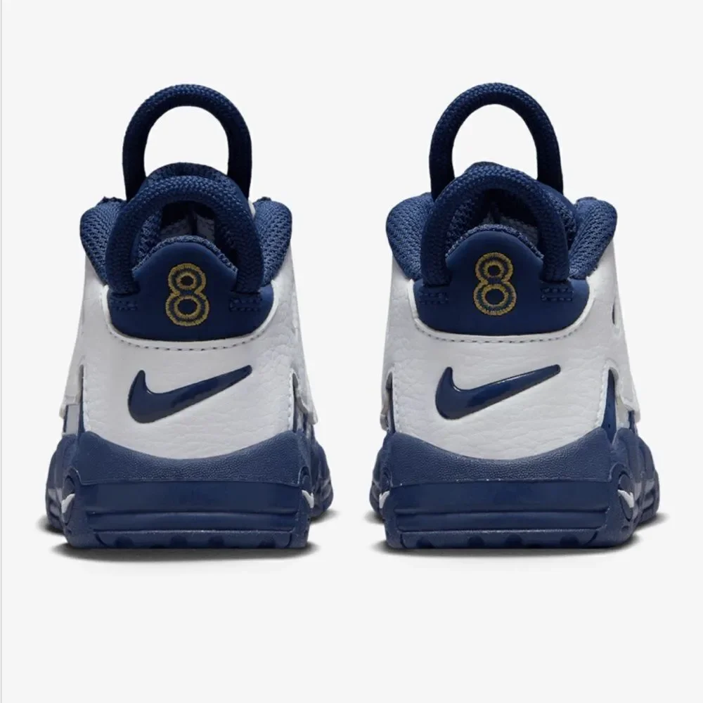 Navy and White Nike Air More Uptempo Boys' Toddler